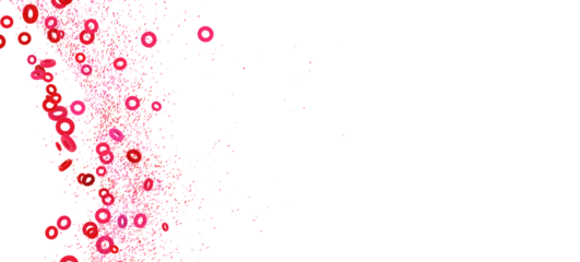 Abstract background with pink and red rings. Perfect for presentations or websites.