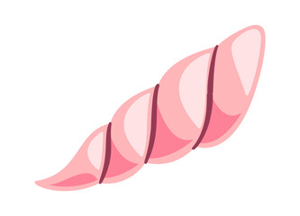 Long spiral seashell aquatic mollusk