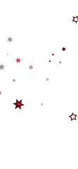Festive background with red and silver stars. Perfect for holidays or celebrations.