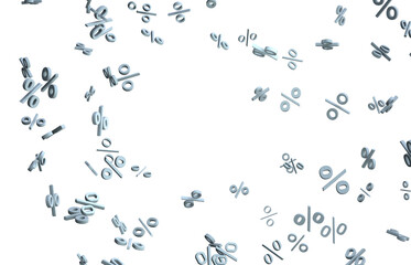 Blurred sale background. 3d