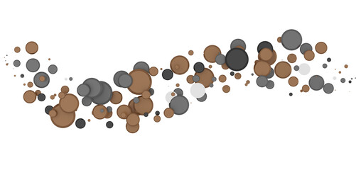 Multicolor confetti abstract background with a lot of falling pieces, isolated on a white background. Festive decorative tinsel element for design