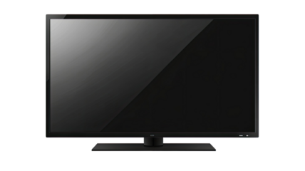 LCD monitor isolated on white background