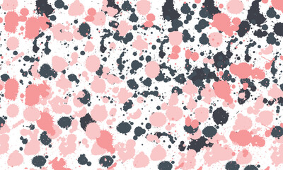 Large collection of colorful detailed ink splats