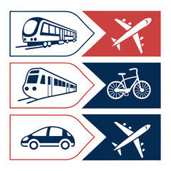 Flat Design Infographic Elements Set – Business, Education, Health, Environment, Travel, and Technology Icons Collection