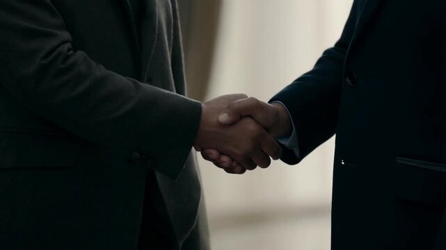 A Business Handshake: Agreement and Partnership