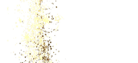 Sparkling gold stars on white. Perfect for holidays, celebrations, and festive designs.