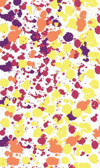 Large colorful ink splats vector pack