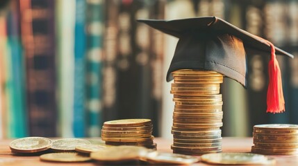 Cost of Education: Students Reviewing Tuition Bills, Budget Charts & Expense Trackers &ndash; Visualizing Fees, Scholarships & Financial Planning for Learning Costs in Educational Scenes