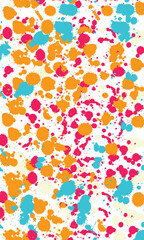 Large colorful ink splats vector pack