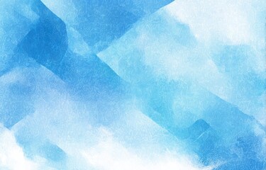 Obraz premium Abstract painted background in shades of light blue and white. Soft, textured brushstrokes create diagonal lines and subtle gradients