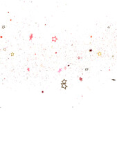 XMAS stars. Confetti celebration, Falling golden abstract decoration for party, birthday celebrate,