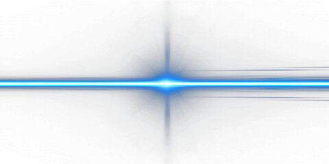 Blue light flare - flash light streak ray,Horizontal Rays of blue light on transparent background.Laser beams png.light overlay effect © Cool-Hunter