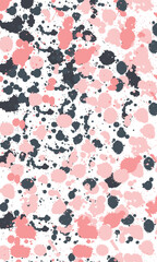 Large collection of colorful detailed ink splats