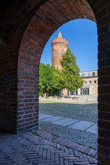 Hungerturm am Steintor und neben der alten Stadtmauer in Bernau bei Berlin