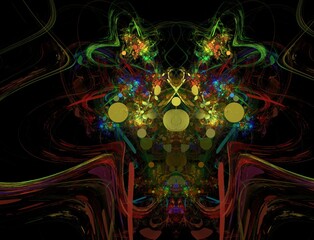 Obraz premium Imaginatory fractal abstract background Image