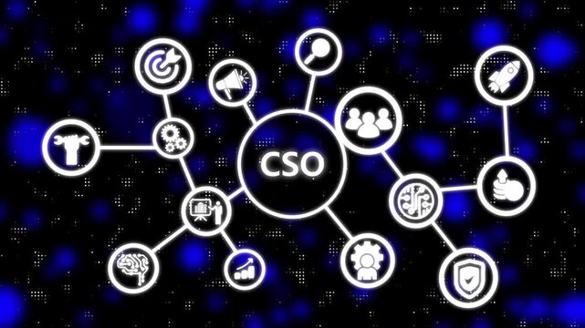 CSO - Demand Side Platform Business, Technology, Internet and network concept.  3d.....