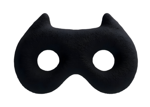 Dark grey stylized mask portraying mystery and anonymity