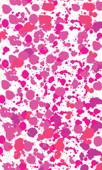 Large collection of colorful detailed ink splats