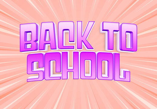 Back to School Text Effect
