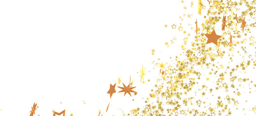 Sparkling gold stars on white. Perfect for holidays, celebrations, and more!