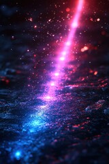 Abstract background with radiant blue and red laser beam lighting effects