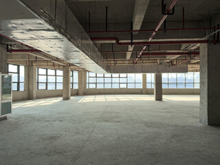 Spacious Empty Industrial Office Ready for Customization and Modern Design