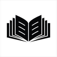 open book vector icon line template