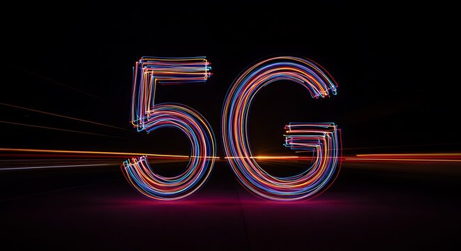 5G Network Technology: Futuristic Connection - Powered by Adobe