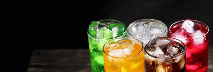 Soft drinks and fruit juice mixed with soda high in sugar have a negative effect on physical health. 