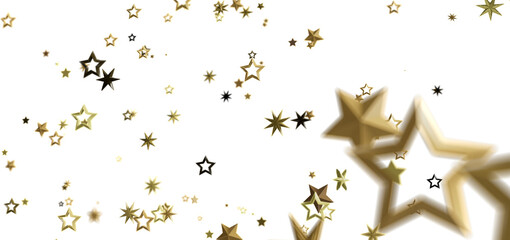 Sparkling gold stars on white. Perfect for holidays, celebrations, and more!