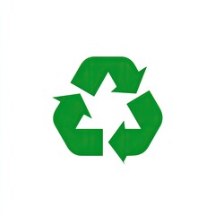 Obraz premium Green recycle symbol