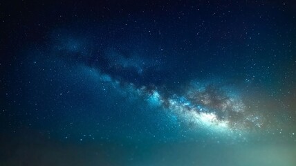 Fototapeta premium The sky is filled with stars and the Milky Way