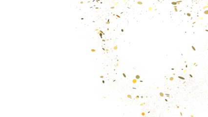 Multicolor confetti abstract background with a lot of falling pieces, isolated on a white background.