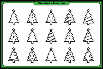 Fototapeta premium christmas icon design template