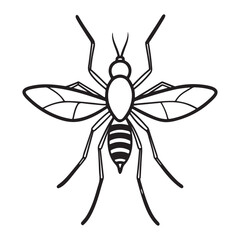 Obraz premium A Common Mosquito in Flight, a Fast-Moving Vector Landing to Bite, Capturing the Itchy Annoyance of Summer Nights and Outdoor Activities