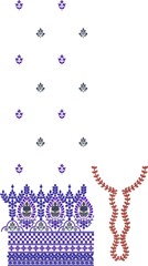 Mughal Motif Ornament Seamless Pattern Multi Color Motif Background
