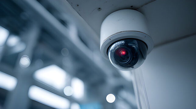 CCTV security camera, business surveillance system indoor camera. Security monitor, night vision camera multi-angle CCTV maintenance. Airport security camera 