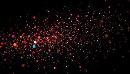 Abstract chaotic decimal scatter on dark backdrop, wallpaper, texture