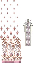 Fototapeta premium Mughal Motif Ornament Seamless Pattern Multi Color Motif Background 