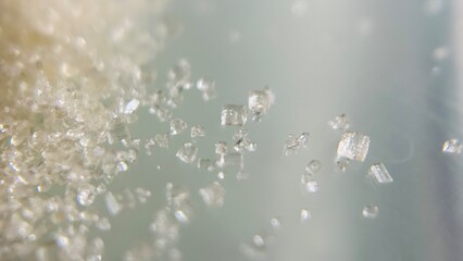 close up  texture of crystal sugar grain 