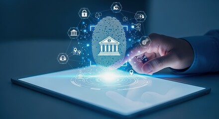 Secure Online Banking Access via Biometric Fingerprint Authentication on Digital Tablet for Financial Transactions