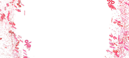 Abstract background with pink percentage symbols. Perfect for sales promotions and discounts.