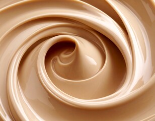 Soft Swirled Light Mocha Cream Texture on Warm Neutral Background
