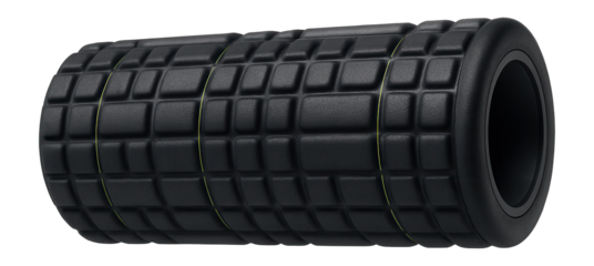 Foam roller with textured surface for muscle recovery