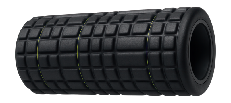 Foam roller with textured surface for muscle recovery