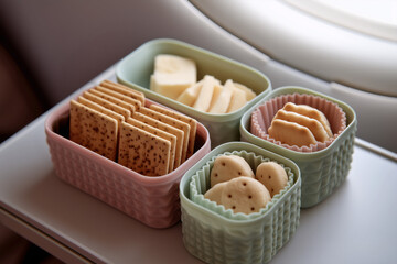 Assorted Crackers and Cheese Snack Box for Travel