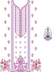 Mughal Flower Motif | Botanical ethnic motif | Indian Motif | Pattern
