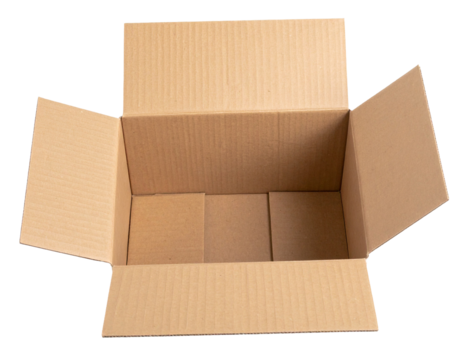 Empty Cardboard Box: Packaging, Shipping, and Delivery Concept