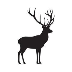 Vector silhouette Deer