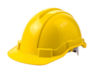 Fototapeta premium Yellow Hard Hat: Safety Helmet for Construction, Industrial Work & Protection